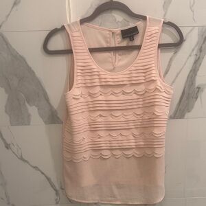 Cynthia Rowley Women's Blush Scalloped Blouse